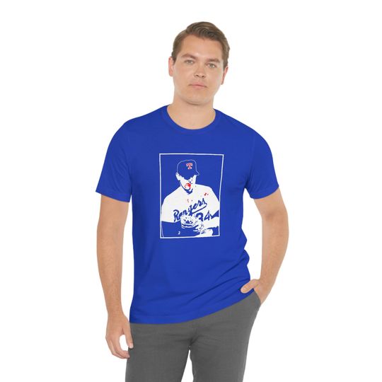Nolan Ryan Retro Baseball T-Shirt (Texas Rangers Vintage Shirt) Baseball Fan Shirt Bloody Uniform Game