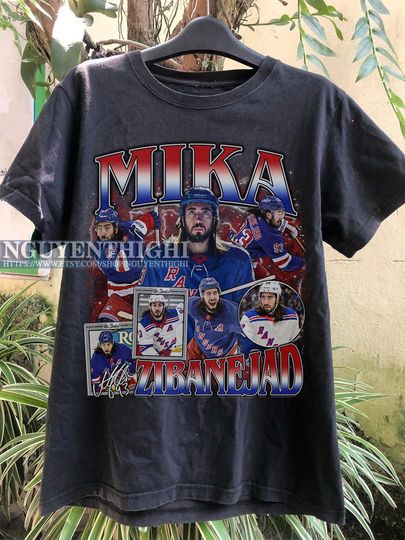 Discover Mika Zibanejad New York Hockey Shirt, Rangers Hockey Unisex Tshirt Sweatshirt Hoodie, Hockey 90s Vintage Fan Gift