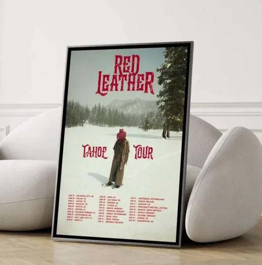 Discover Red Leather Tahoe World 2026 Tour Poster