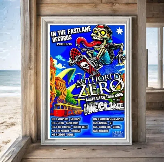 Discover Authority Zero Australian Tour 2026 Poster