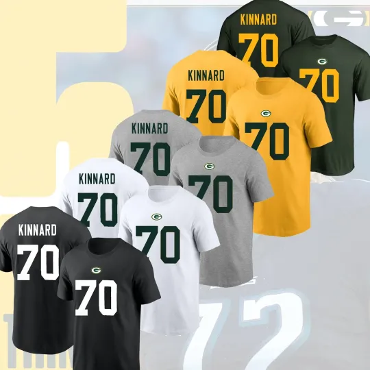 Discover Welcome Darian Kinnard #70 Green B 2025 Player Name & Number for Fan