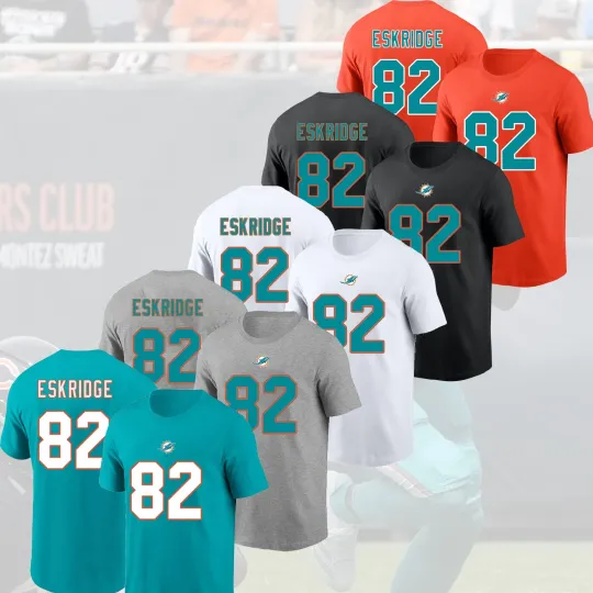 Discover D'Wayne Eskridge #82 Miami Football 2025 Player Name & Number for Fans