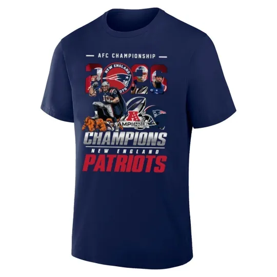 Discover Patriots AFC Championship Champions Mascot Shirt