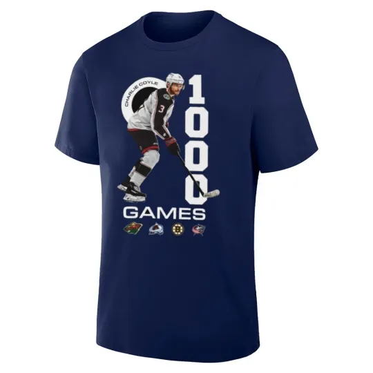 Discover Charlie Coyle 1000 NHL Games Shirt