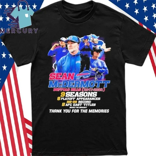 Discover Bills Sean McDermott 2017-2026 Thank You Shirt