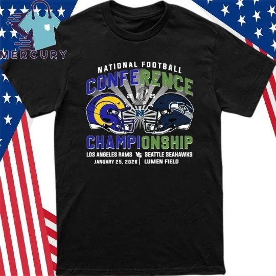 Discover Rams Vs Seahawks 2026 NFC Conference Championship Shirt