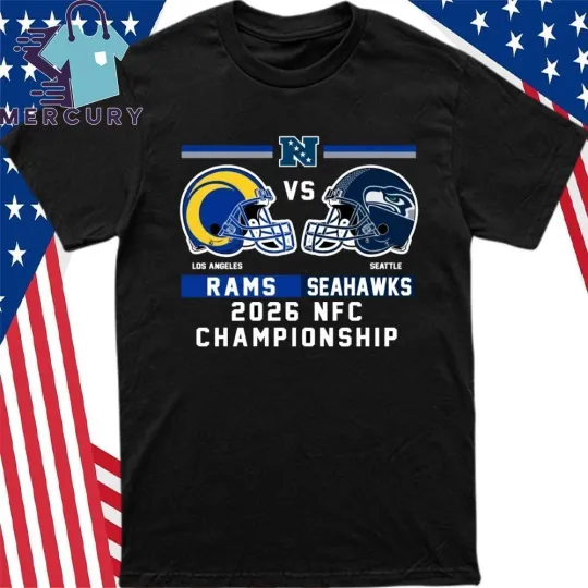 Discover Rams Vs Seahawks 2026 NFC Conference Championship Matchup Helmet Shirt
