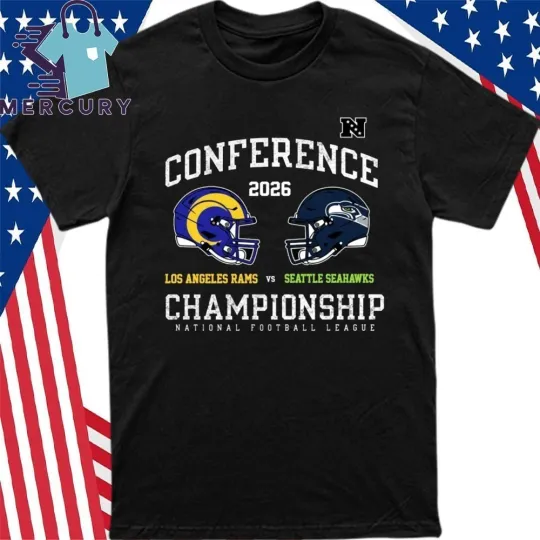 Discover Rams Vs Seahawks 2026 NFC Conference Championship Matchup Shirt