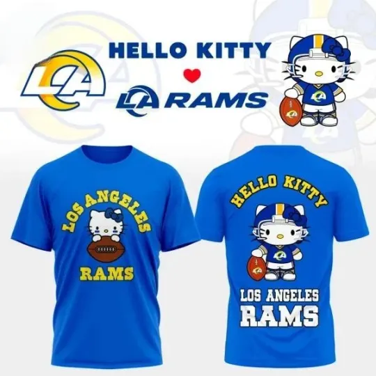 Discover Rams x Hello Kitty Cute Meets Game T-Shirt