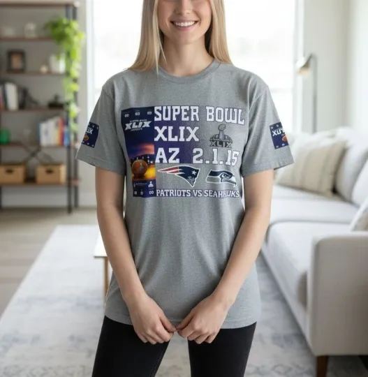 Super Bowl XLIX T-Shirt Patriotsss vs Seahawkss Super B.owll