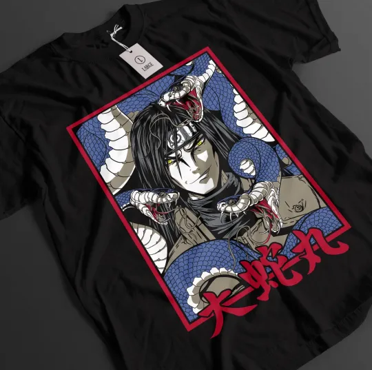 Narutoo Shirt Orochimaru Tshirt Tsunade T-Shirt Sasuke Anime Jiraya Unisex Tee