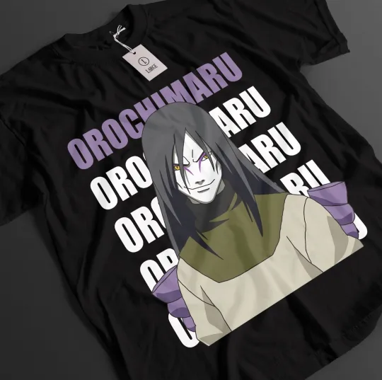 Narutoo Shirt Orochimaru Tshirt Tsunade T-Shirt Sasuke Anime Jiraya Unisex Tee