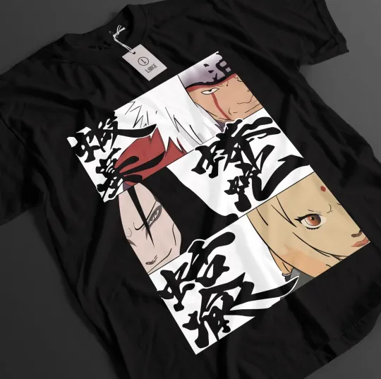 Narutoo Shirt Jiraya Tshirt Tsunade T-Shirt Orochimaru Anime Top Manga Unisex Tee