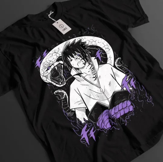 Narutoo Shirt Sasuke Tshirt Itachi Uchiha T-Shirt Orochimaru Top Anime Unisex Tee