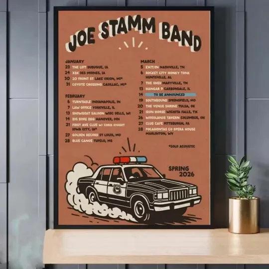 Discover Joe Stamm Band Spring New Tour 2026 Poster