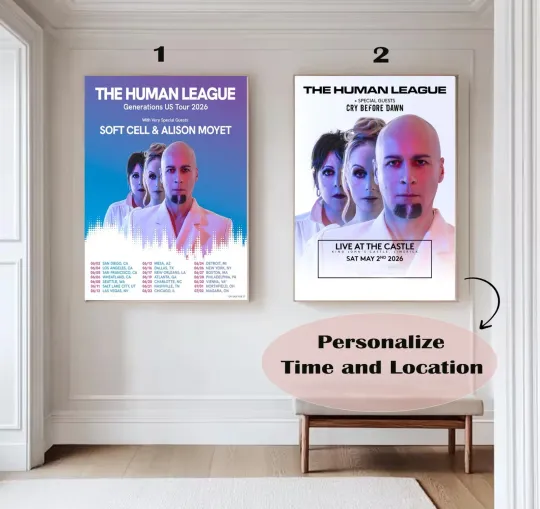 Discover The Human League Generations Us Tour 2026 Poster