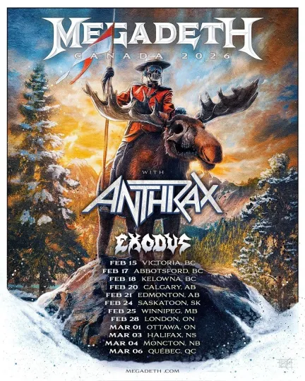 Discover HOT!!! Heavy Metal Canada Tour 2026 Concert Poster