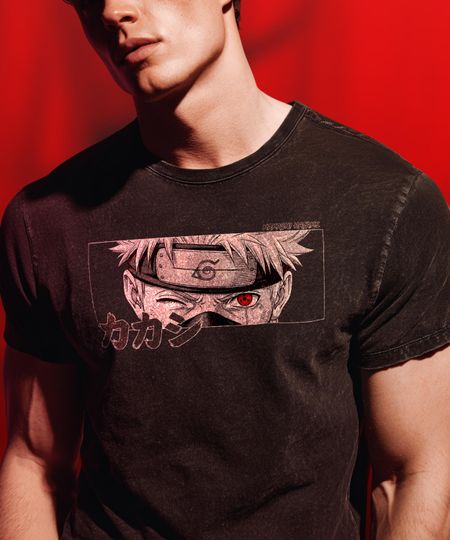 Kakashi Hatake Shirt | Narutoo Anime Sharingan Eye | Manga Graphic Tee