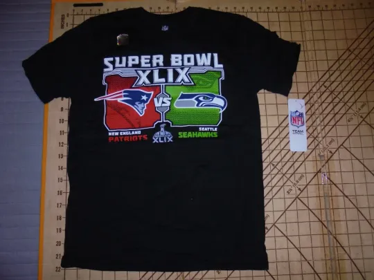 Discover football Patriotsss vs Seahawkss Super B.owll T-SHIRT