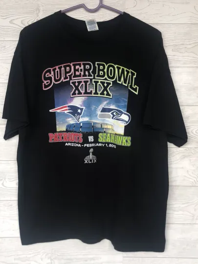 Discover Patriotsss vs Seahawkss Super B.owll  T-Shirt