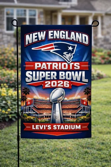 Discover New England Football Garden Flag double-Sided Custom Handmade Super B.owll