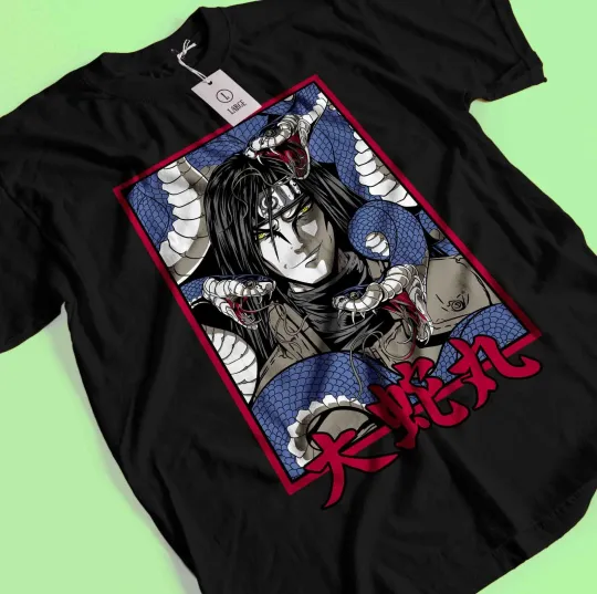 Orochimaru T-Shirt Narutoo Tshirt Jiraya Shirt Madara Kakashi Tee Itachi Uchiha