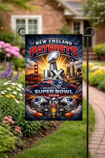 Discover New England Football Garden Flag double-Sided Custom Handmade Super B.owll