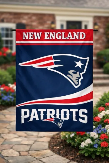 Discover New England Football Garden Flag double-Sided Custom Handmade football  Yard