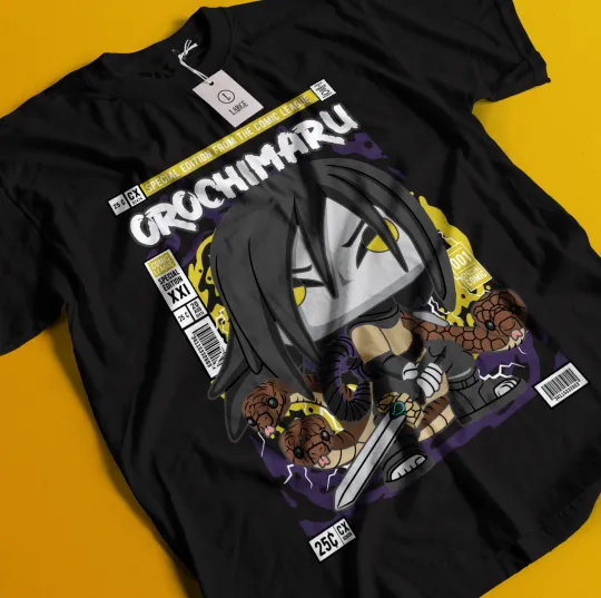 Orochimaru T-Shirt Narutoo Tshirt Jiraya Shirt Madara Kakashi Tee Itachi Tsunade