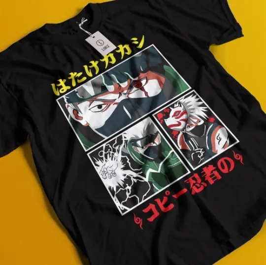 Kakashi T-Shirt Narutoo Tshirt Jiraya Shirt Madara Orochimaru Itachi Uchiha Gaara