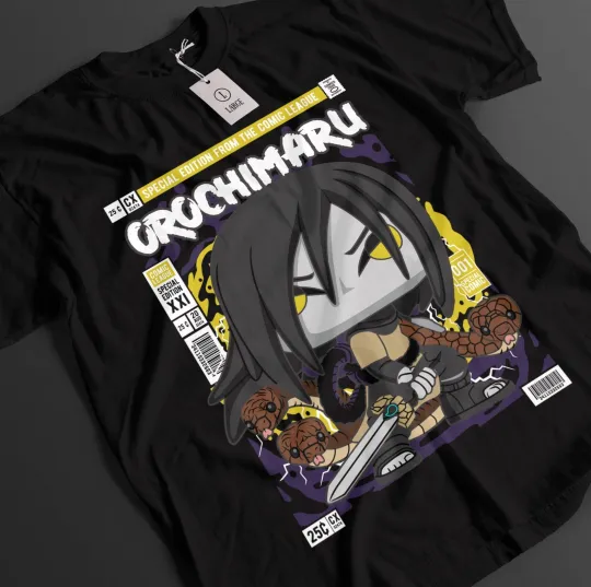 Narutoo Shirt Orochimaru Tshirt Tsunade T-Shirt Sasuke Anime Jiraya Unisex Tee