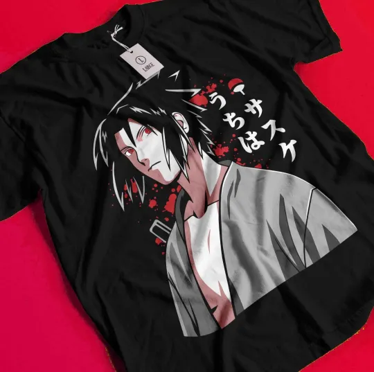 Sasuke Shirt Narutoo Tshirt Itachi Uchiha T-Shirt Madara Kakashi Orochimaru Tee