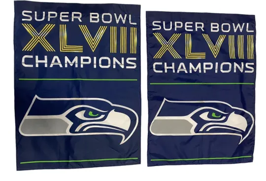 Discover Seattle Football 2013 XLVIII Super B.owllChampions Flags