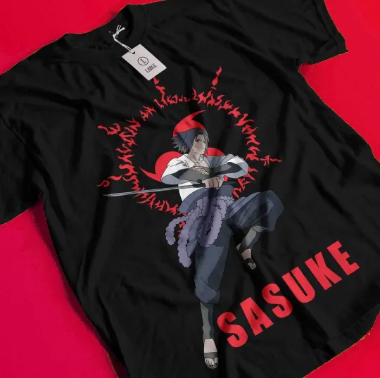 Sasuke Shirt Narutoo Tshirt Itachi Uchiha T-Shirt Madara Kakashi Orochimaru Tee