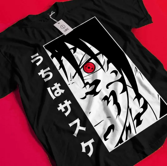 Sasuke Shirt Narutoo Tshirt Itachi Uchiha T-Shirt Madara Kakashi Orochimaru Tee