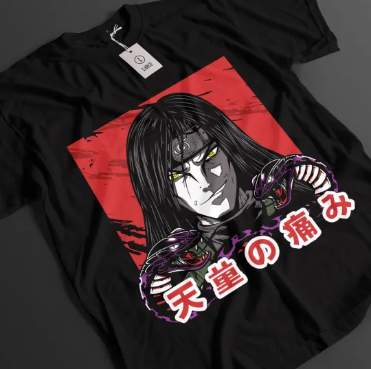 Narutoo Shirt Orochimaru Tshirt Tsunade T-Shirt Sasuke Anime Jiraya Unisex Tee
