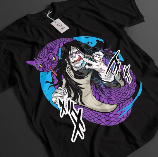 Narutoo Shirt Orochimaru Tshirt Tsunade T-Shirt Sasuke Anime Jiraya Unisex Tee