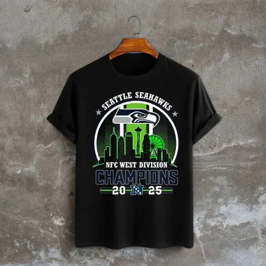 Discover 2025 Seattle Seahawks NFC West Division Champions TShirt