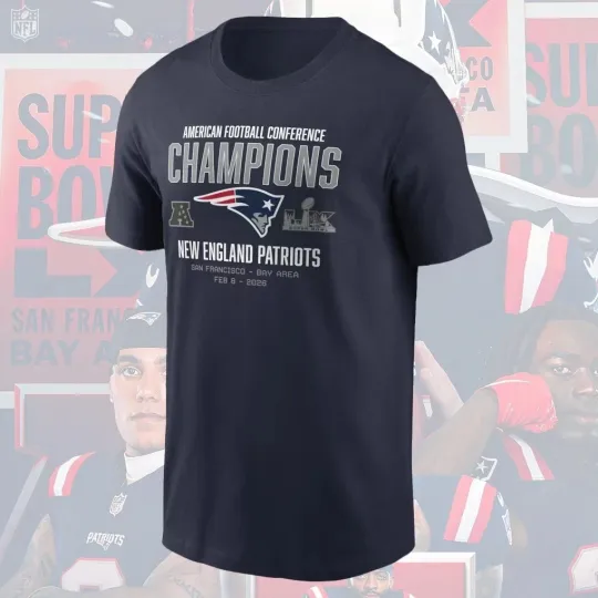 Discover New England Patriots 2025 AFC Championship TShirt AN66161