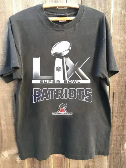 Discover 2026 Super Bowl LX New England Patriots logo shirt chacoal reprint