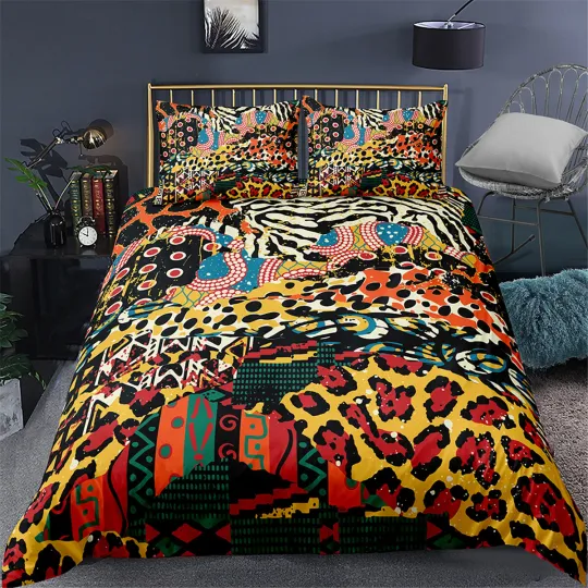 Discover Tiger Leopard Print Bedding Set