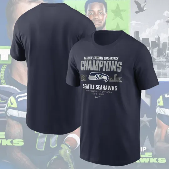 Discover Seattle Seahawks 2026 Team Nation NFC T-Shirt Unisex