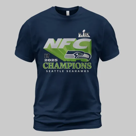 Discover 2025 NFC Championship Seattle Seahawks Gift for Fans #12 TShirt