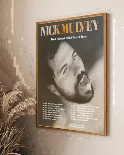 Discover Nick Mulvey Dark Harvest 2026 World Tour Poster
