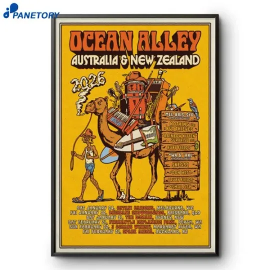 Discover Ocean Alley AUS NZ Tour 2026 Concert Poster