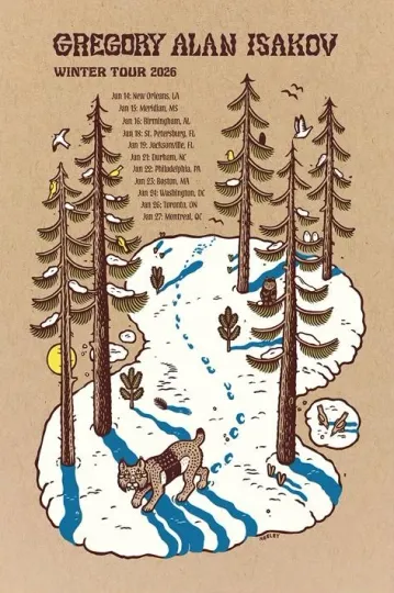 Discover Poster Gregory Alan Isakov Band Tour 2026