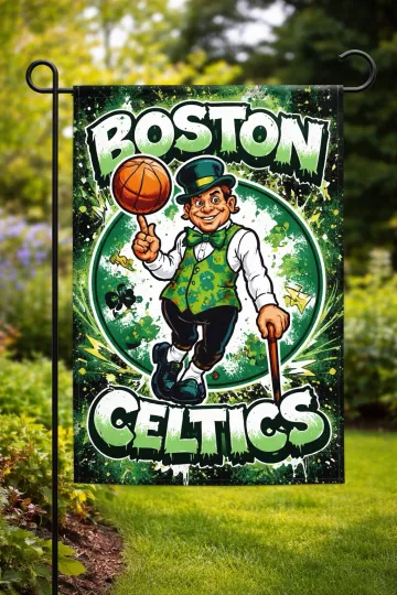 Discover Boston Celtics Garden Flag double-Sided Custom Handmade 12x18 NBA Yard Decor