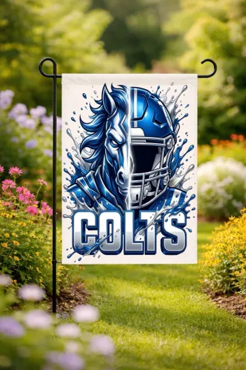 Discover Indianapolis Football Garden Flag double-Sided Handmade Football Custom