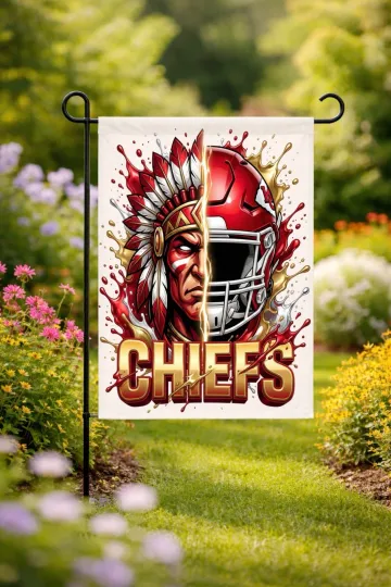 Discover Kansas City Football Garden Flag double-Sided Handmade Football Custom