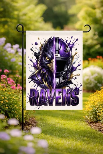 Discover Baltimore Football Garden Flag double-Sided Handmade Football Custom